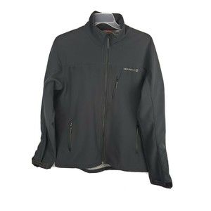 Merrell Mens Aeroblock Spell Out Full Zip Soft Shell Hiking Jacket Black Size XL